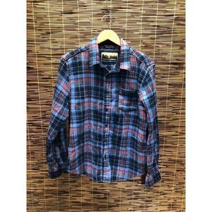 Eighth Avenue and Beyond Blue Red Flannel Size XL